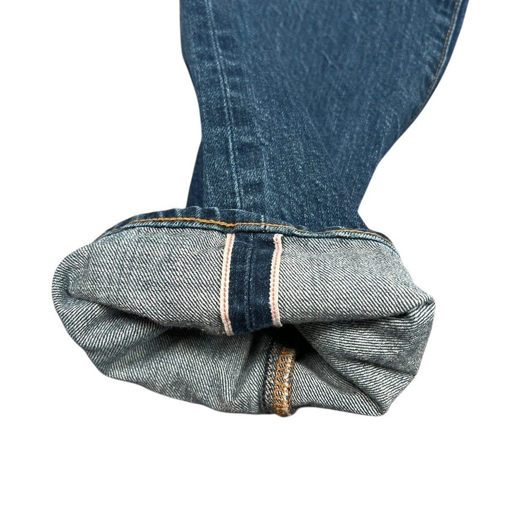 Taylor Stitch Slim Fit Mens Blue Denim Jeans Button Fly Size 34X29 Selvedge - Picture 6 of 9